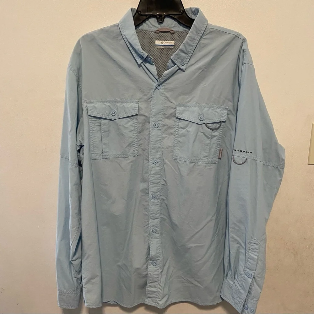 Columbia Men’s Breathable Button Down Shirt Size Large Fishing Outdoors Hiking